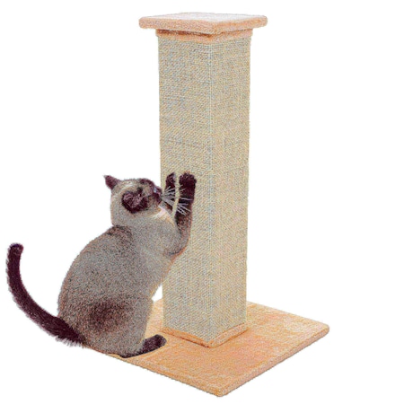 Pet Adobe 28 Inch Sisal Burlap Cat Scratching Post